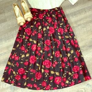 Floral Midi Skirt